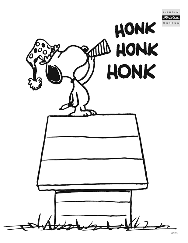 coloring pages of snoopy