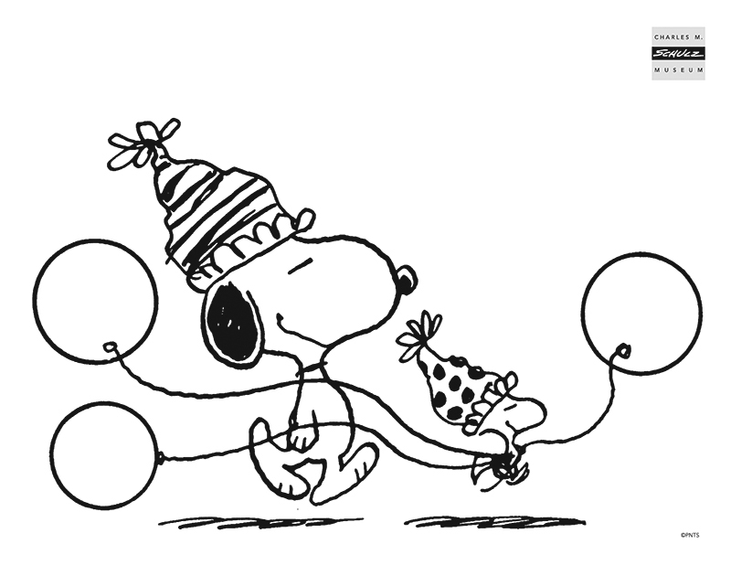 snoopy pictures to color